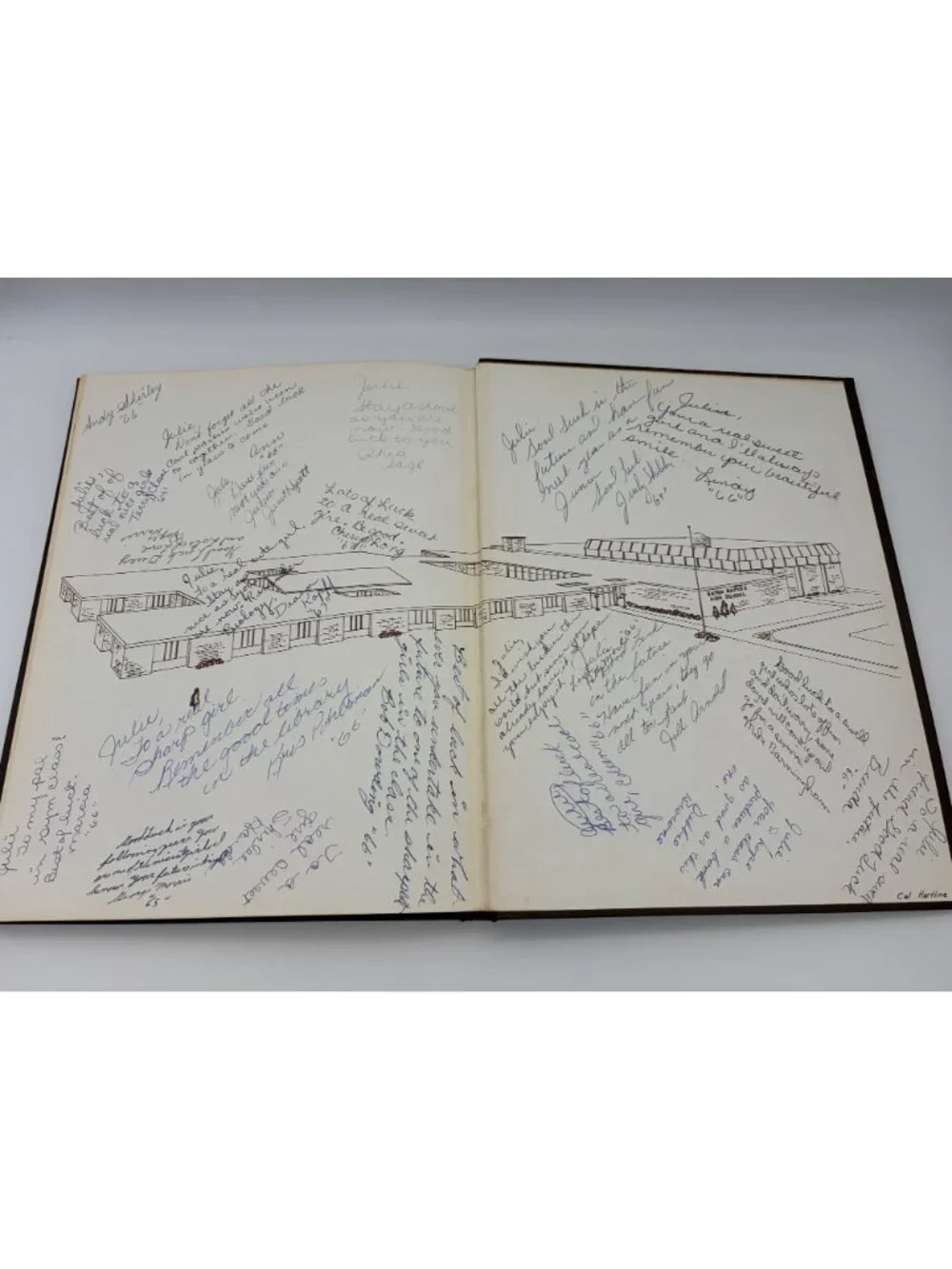 1964 Eaton Rapids High School Eatonian Yearbook Michigan Signed Hardcover Annual